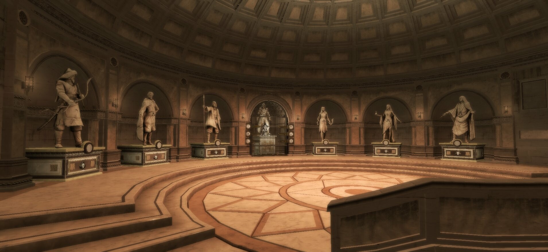 Statue of Wei Yu to the left of Altair.
