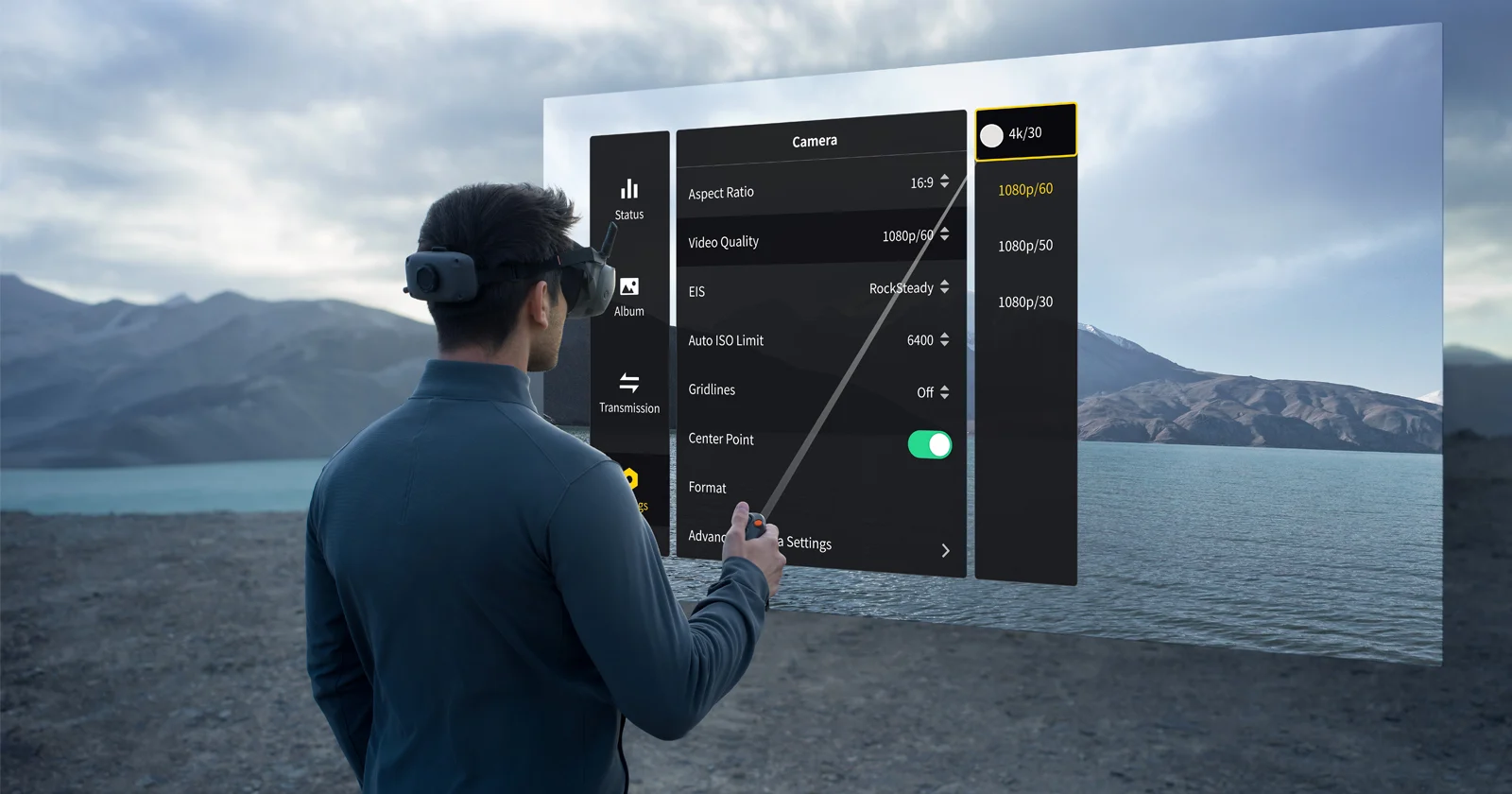 DJI promises convenient control and full immersion in the exciting process of flight. Including when performing rotations of the copter, aerial loops or other dynamic movements.
