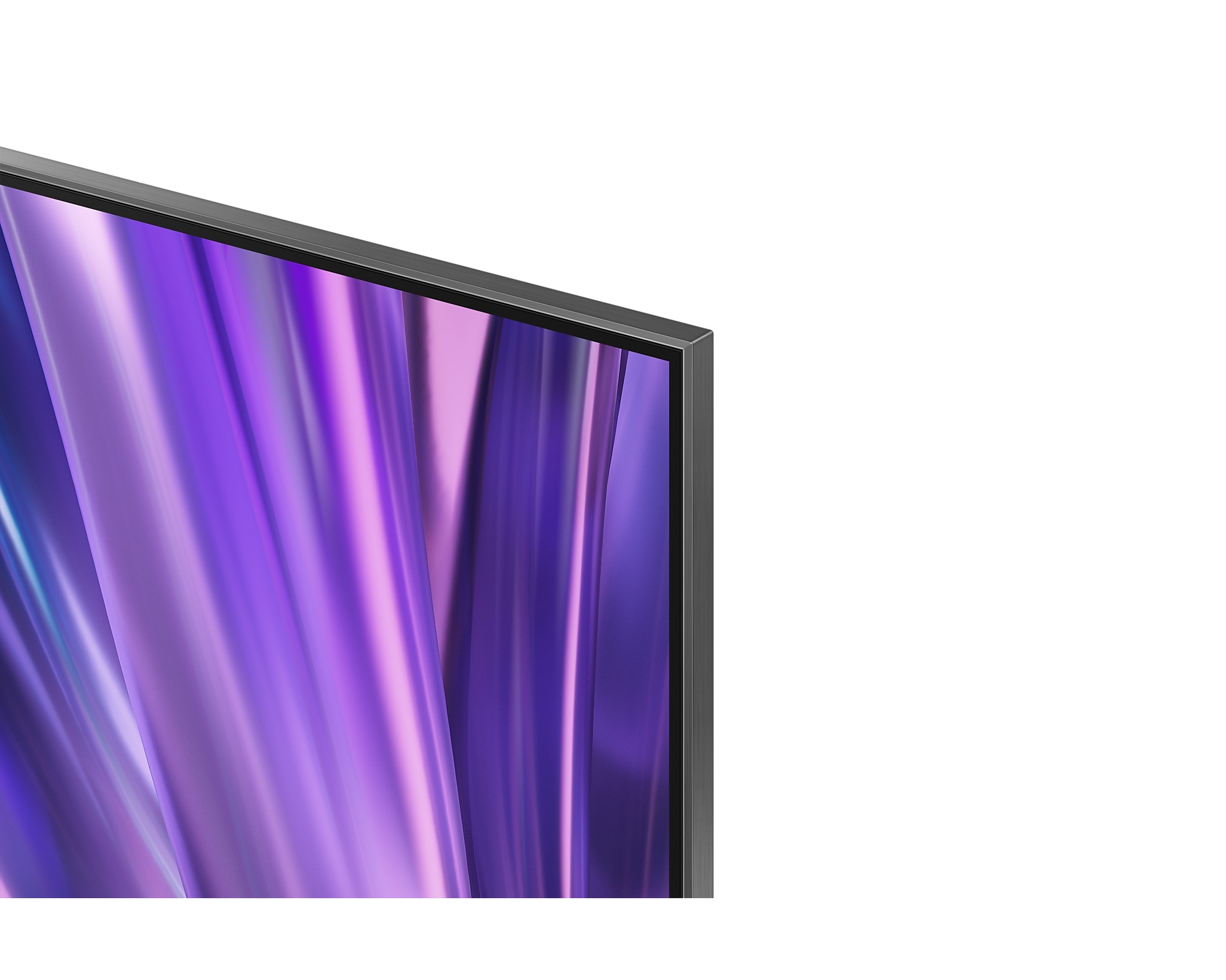 The TV looks smooth and is made of high-quality plastic